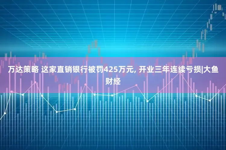 万达策略 这家直销银行被罚425万元, 开业三年连续亏损|大鱼财经