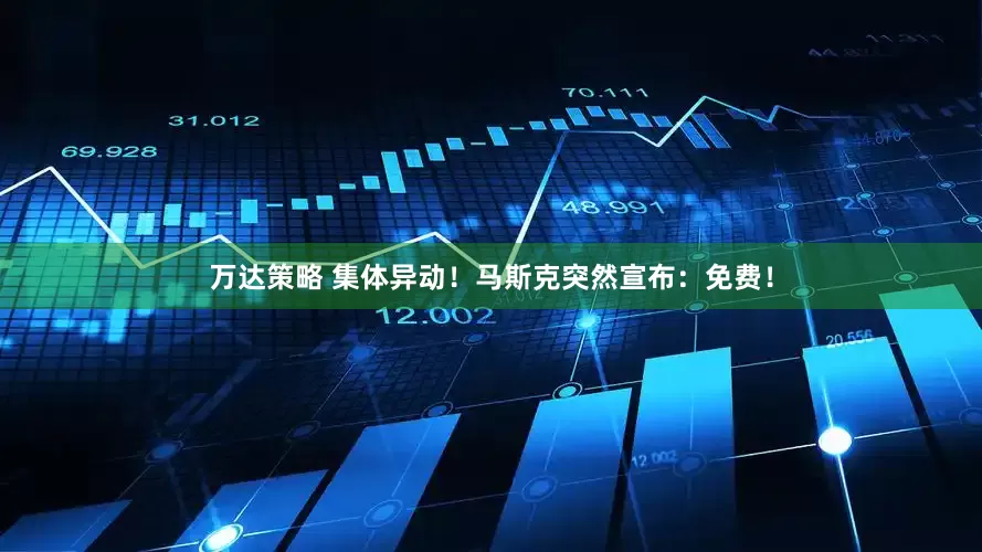 万达策略 集体异动！马斯克突然宣布：免费！